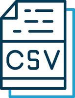 csv Datei Format Vektor Symbol Design