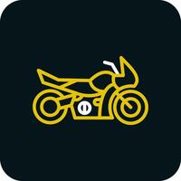 Motorrad-Vektor-Icon-Design vektor