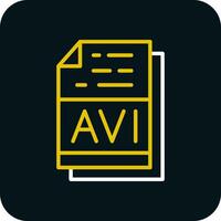 avi Datei Format Vektor Symbol Design