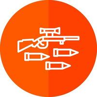 Gewehr-Vektor-Icon-Design vektor