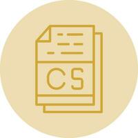 cs Datei Format Vektor Symbol Design