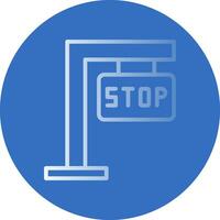 Stop-Schild-Vektor-Icon-Design vektor