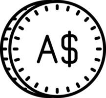 australier dollar vektor ikon design