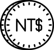 Neu Taiwan Dollar Vektor Symbol Design