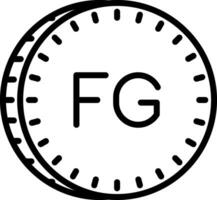 guineisch Franc Vektor Symbol Design