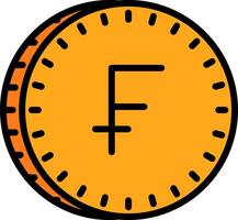 schweizerisch Franc Vektor Symbol Design