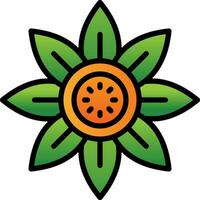 Sonnenblumen-Vektor-Icon-Design vektor