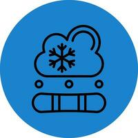 Snowboard-Vektor-Icon-Design vektor