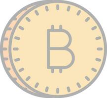 Bitcoin-Vektor-Icon-Design vektor