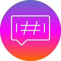 Hashtags-Vektor-Icon-Design vektor