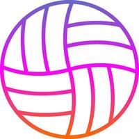 Volleyball-Vektor-Icon-Design vektor