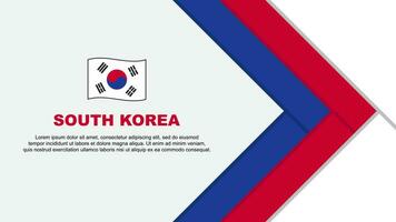 söder korea flagga abstrakt bakgrund design mall. söder korea oberoende dag baner tecknad serie vektor illustration. söder korea tecknad serie