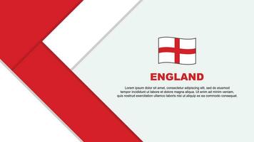 England Flagge abstrakt Hintergrund Design Vorlage. England Unabhängigkeit Tag Banner Karikatur Vektor Illustration. England