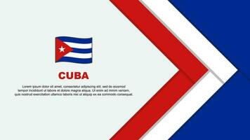 kuba flagga abstrakt bakgrund design mall. kuba oberoende dag baner tecknad serie vektor illustration. kuba tecknad serie