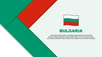 Bulgarien Flagge abstrakt Hintergrund Design Vorlage. Bulgarien Unabhängigkeit Tag Banner Karikatur Vektor Illustration. Bulgarien