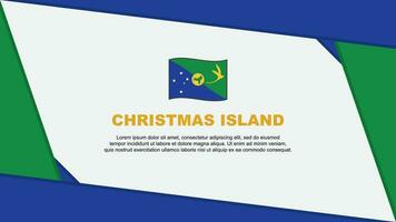 Weihnachten Insel Flagge abstrakt Hintergrund Design Vorlage. Weihnachten Insel Unabhängigkeit Tag Banner Karikatur Vektor Illustration. Weihnachten Insel Unabhängigkeit Tag