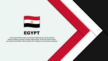 Ägypten Flagge abstrakt Hintergrund Design Vorlage. Ägypten Unabhängigkeit Tag Banner Karikatur Vektor Illustration. Ägypten Karikatur