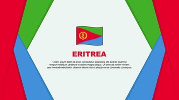 eritrea Flagge abstrakt Hintergrund Design Vorlage. eritrea Unabhängigkeit Tag Banner Karikatur Vektor Illustration. eritrea Hintergrund