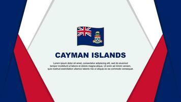 Cayman Inseln Flagge abstrakt Hintergrund Design Vorlage. Cayman Inseln Unabhängigkeit Tag Banner Karikatur Vektor Illustration. Cayman Inseln Hintergrund