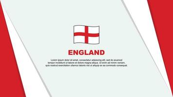 England Flagge abstrakt Hintergrund Design Vorlage. England Unabhängigkeit Tag Banner Karikatur Vektor Illustration. England Banner