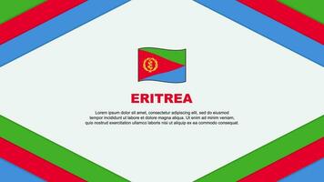eritrea Flagge abstrakt Hintergrund Design Vorlage. eritrea Unabhängigkeit Tag Banner Karikatur Vektor Illustration. eritrea Vorlage