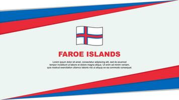 faroe öar flagga abstrakt bakgrund design mall. faroe öar oberoende dag baner tecknad serie vektor illustration. faroe öar design