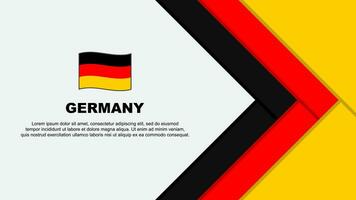 Deutschland Flagge abstrakt Hintergrund Design Vorlage. Deutschland Unabhängigkeit Tag Banner Karikatur Vektor Illustration. Deutschland Vorlage