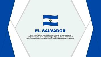 el Salvador Flagge abstrakt Hintergrund Design Vorlage. el Salvador Unabhängigkeit Tag Banner Karikatur Vektor Illustration. el Salvador Hintergrund