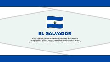 el Salvador Flagge abstrakt Hintergrund Design Vorlage. el Salvador Unabhängigkeit Tag Banner Karikatur Vektor Illustration. el Salvador Vektor