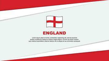 England Flagge abstrakt Hintergrund Design Vorlage. England Unabhängigkeit Tag Banner Karikatur Vektor Illustration. England Flagge