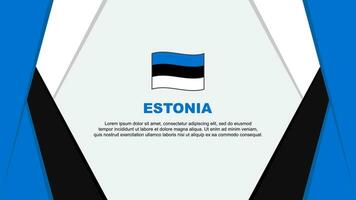 Estland Flagge abstrakt Hintergrund Design Vorlage. Estland Unabhängigkeit Tag Banner Karikatur Vektor Illustration. Estland Design