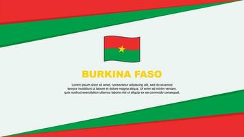 Burkina faso flagga abstrakt bakgrund design mall. Burkina faso oberoende dag baner tecknad serie vektor illustration. Burkina faso design