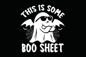 detta är några bua ark rolig halloween spöke t-shirt design vektor