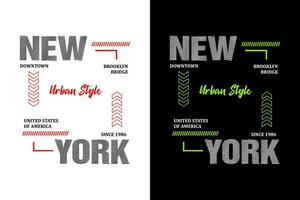 urban stil ny york, för skriva ut på t shirts etc. vektor