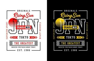 Osaka Japan Typografie Design, zum drucken auf t Hemden usw. vektor