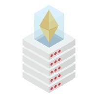 Ethereum-Münzbox vektor