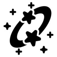 Galaxie-Glyphe-Symbol vektor