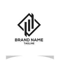 finanziell Marketing Investition Logo Design vektor