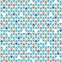 Blau Orange geometrisch klein Dreieck Muster vektor