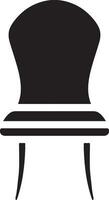 modern Stuhl Design zum stilvoll Zuhause Innere - - Möbel Silhouette Symbol vektor