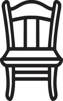 modern Stuhl Design zum stilvoll Zuhause Innere - - Möbel Gliederung Symbol vektor