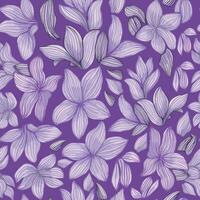 nahtlos Muster von lila gemalt Blumen. perfekt zum Stoffe, Verpackung Papier, Hintergrund vektor