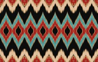 ethnisch abstrakt Ikat Kunst. aztekisch Ornament drucken. geometrisch ethnisch Muster nahtlos Farbe orientalisch. Design zum Hintergrund ,Vorhang, Teppich, Hintergrund, Kleidung, Verpackung, Batik, Vektor Illustration.