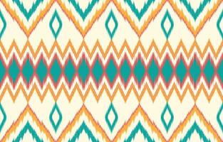 ethnisch abstrakt Ikat Kunst. aztekisch Ornament drucken. geometrisch ethnisch Muster nahtlos Farbe orientalisch. Design zum Hintergrund ,Vorhang, Teppich, Hintergrund, Kleidung, Verpackung, Batik, Vektor Illustration.