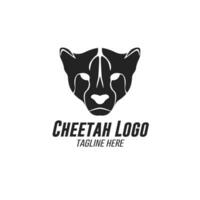 gepard logotyp silhuett vektor