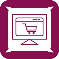 E-Commerce-Website-Vektorsymbol vektor