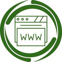 Webbrowser-Vektorsymbol vektor