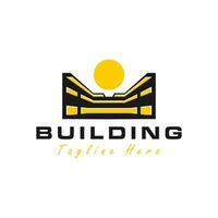 Gebäude Illustration Logo Design vektor