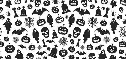 31 Oktober glücklich Halloween Muster Hintergrund Design mit Kürbisse. verwenden zu Hintergrund, Banner, Plakat, Party Einladung Karte, Buch Startseite und Poster Design Vorlage. vektor