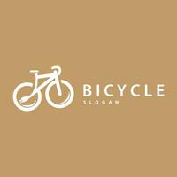 cykel logotyp design mall minimalistisk illustration vektor